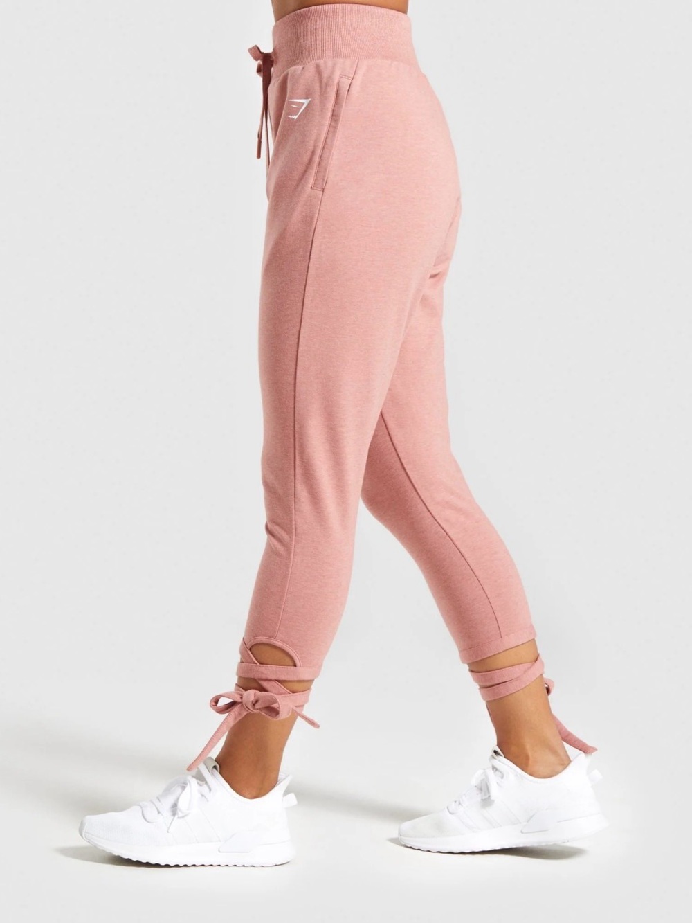 Gymshark Pink Tie-Ankle Track Joggers